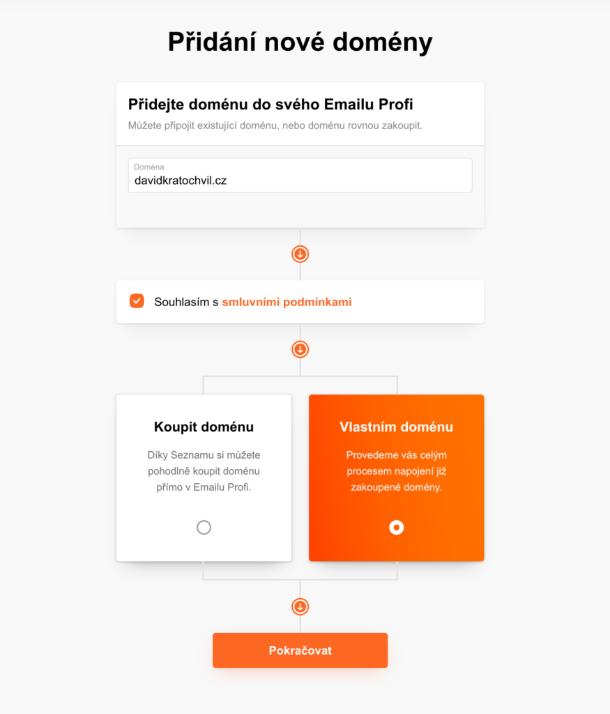 Jak nastavit e-mail na vlastní doméně od Seznamu